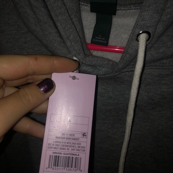 Gray cropped hoodie! - Picture 2 of 2